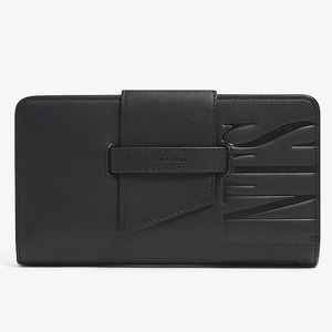 NWOT Allsaints Mallow Black Leather Wallet